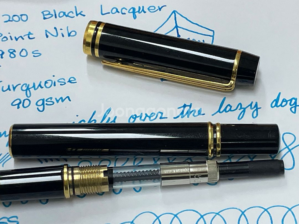 워터맨 만년필 맨 200 블랙 18K M닙--7