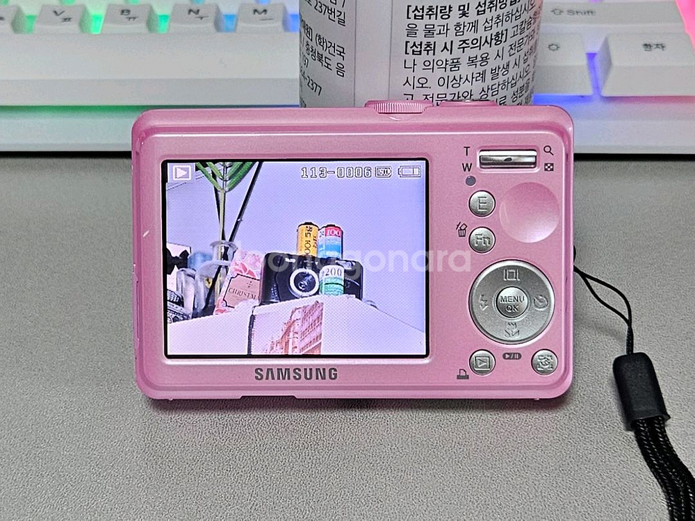 삼성 케녹스 S1070 핑크 뷰티샷 빈티지 디카--3