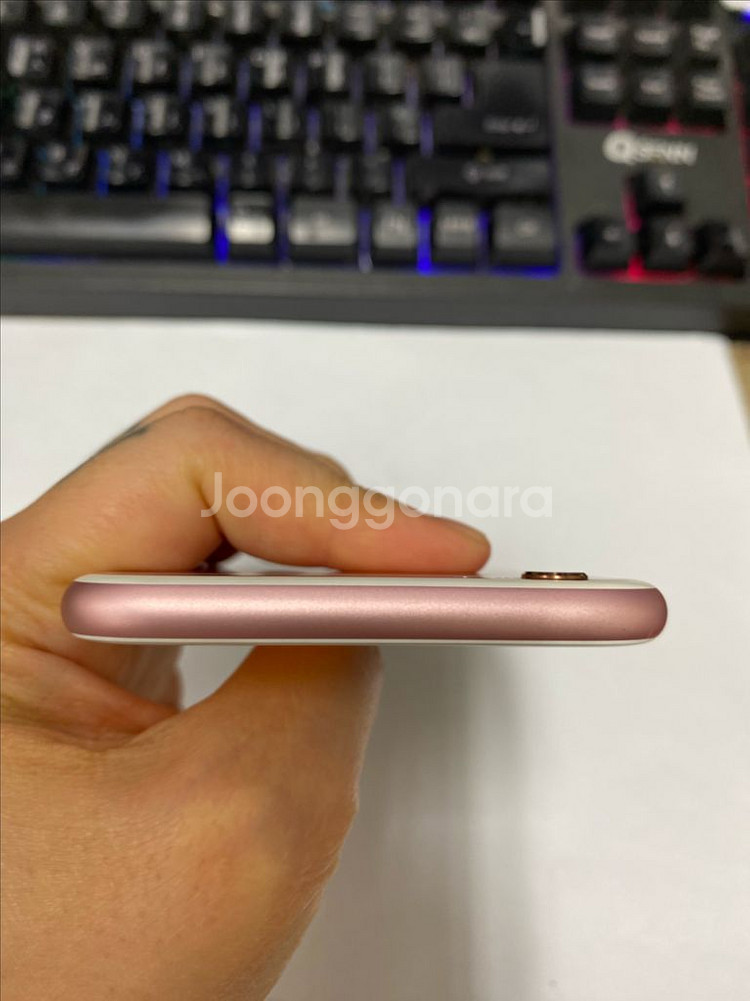 아이폰6S 로즈골드 SSS급 128GB 배터리91%--3