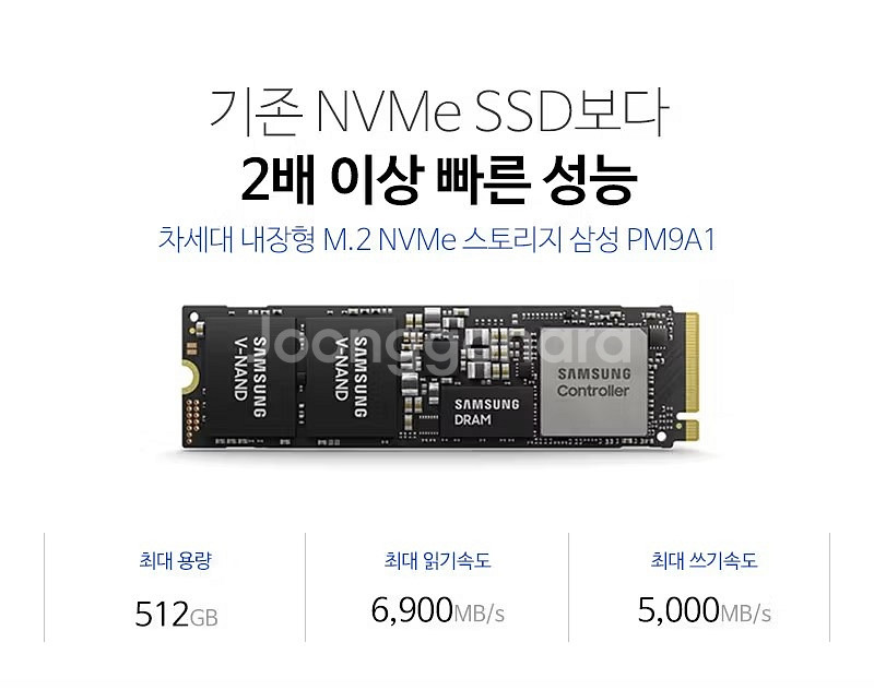 미사용 삼성 PM9A1 NVMe 512GB SSD--5