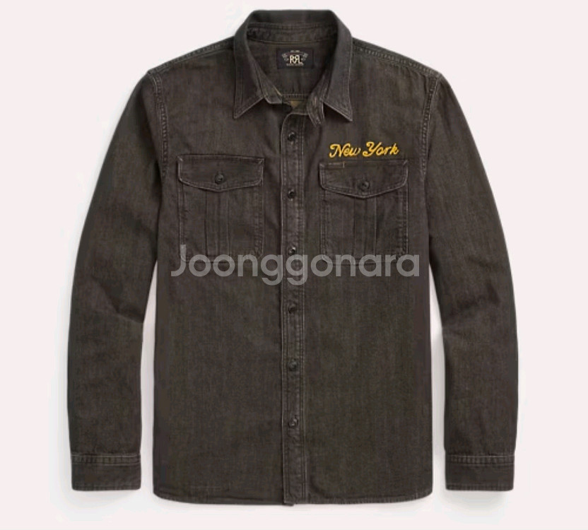 더블알엘 임브로이더 데님 워크셔츠 XL RRL--0