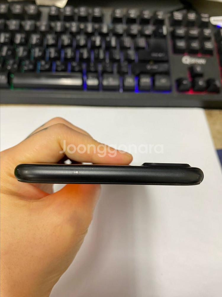 아이폰7플러스 매트블랙 외관A급 128GB 녹음X--3