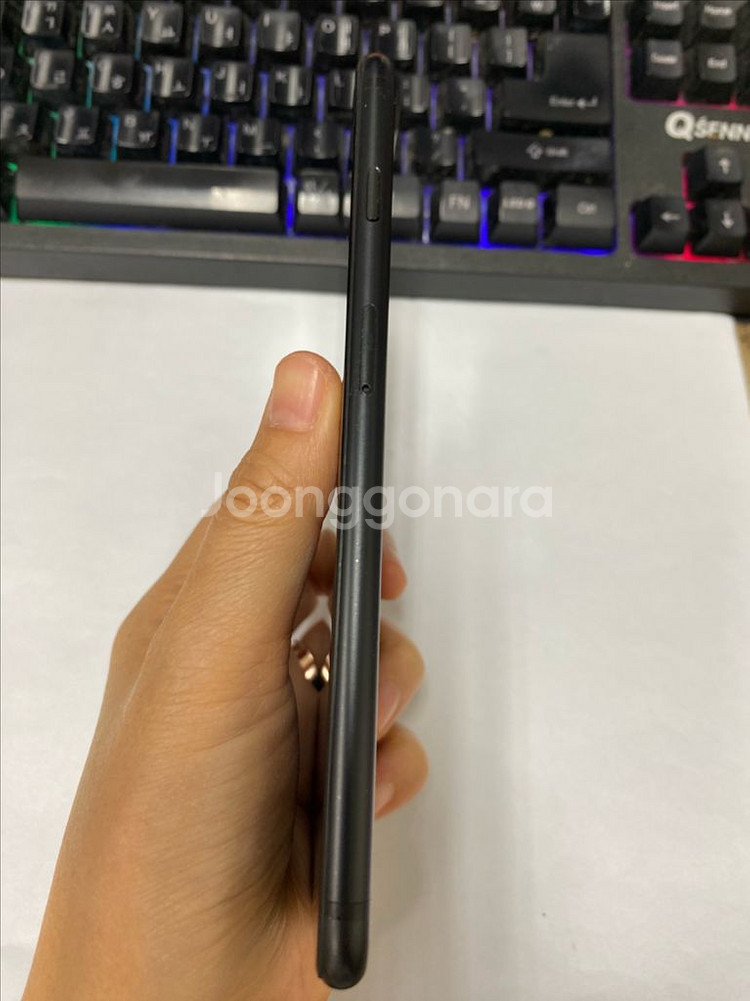 아이폰7플러스 매트블랙 외관A급 128GB 녹음X--5