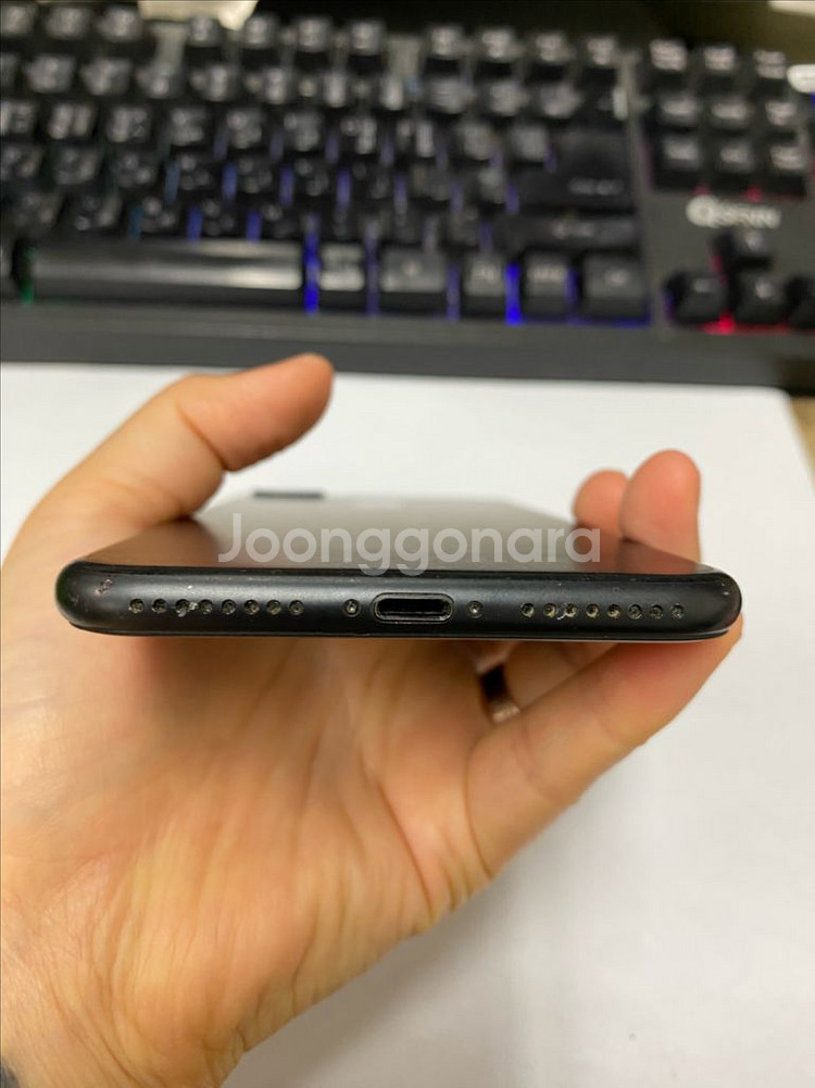 아이폰7플러스 매트블랙 외관A급 128GB 녹음X--6