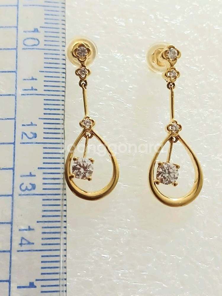 (새상품) 14k 물방울 모양 귀걸이--1