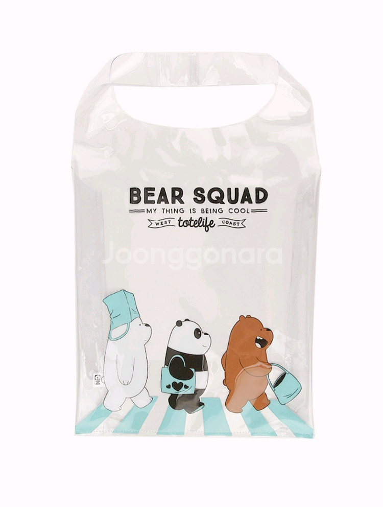 새상품 위베어베어스 pvc 투명 숄더백 가방 8천원--1