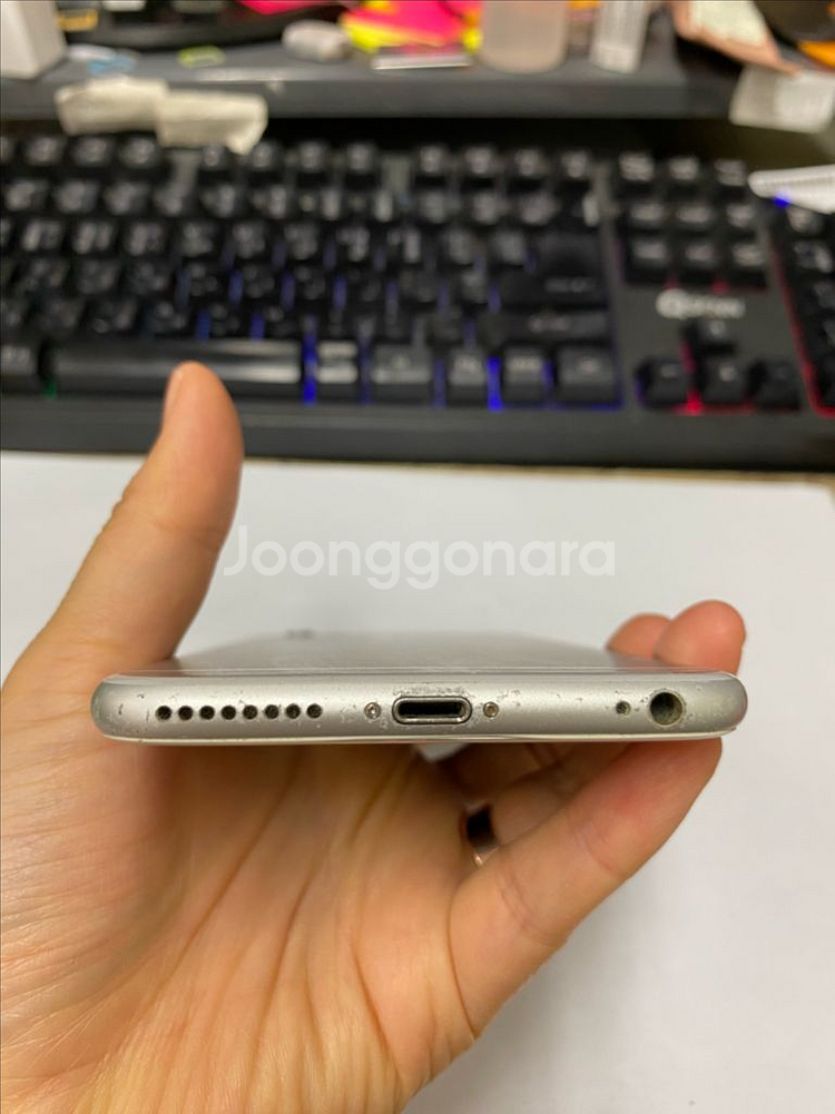 아이폰6S플러스 실버 액정SS급 64GB 배터리100%--6