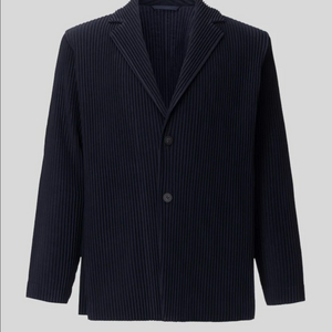 옴므플리세 베이직 자켓 네이비