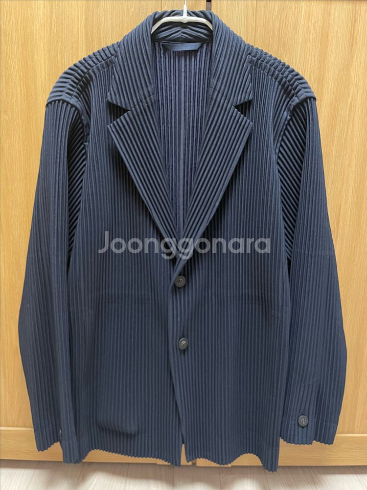 옴므플리세 베이직 자켓 네이비--1