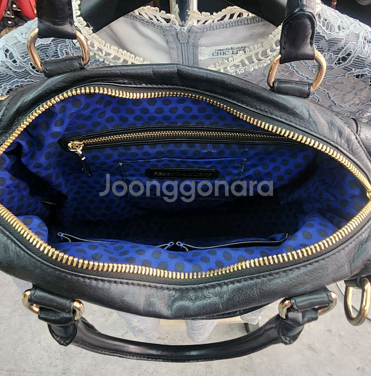 레베카밍코프 블랙 가죽 토트백-정품--3