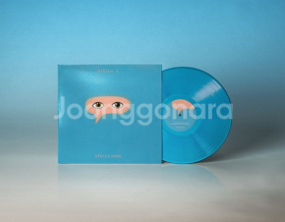 스텔라장 1집 투명 스카이블루 미개봉 lp--0