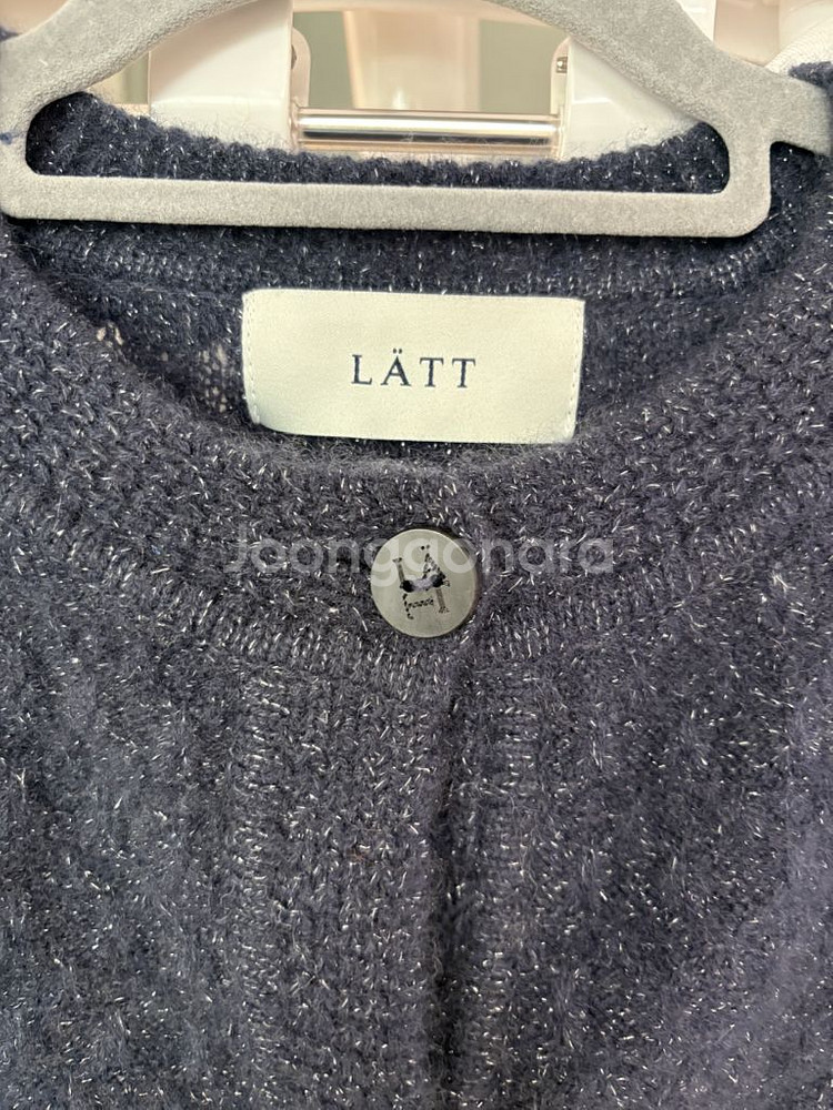 래트 LATT 캐시미어 글리터 가디건 90--3