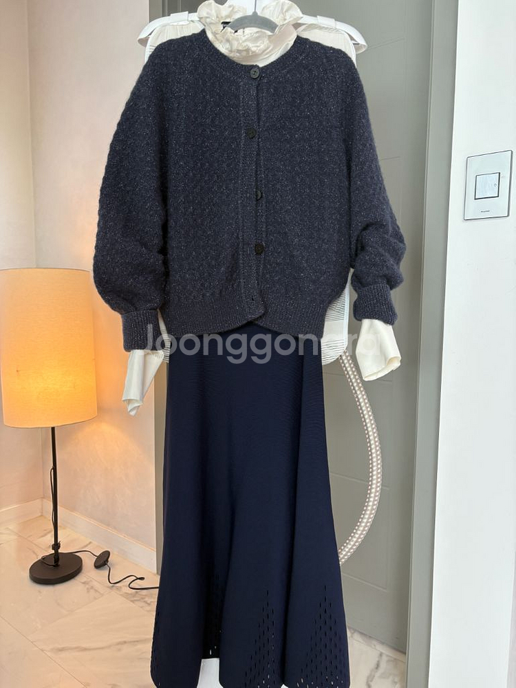 래트 LATT 캐시미어 글리터 가디건 90--8
