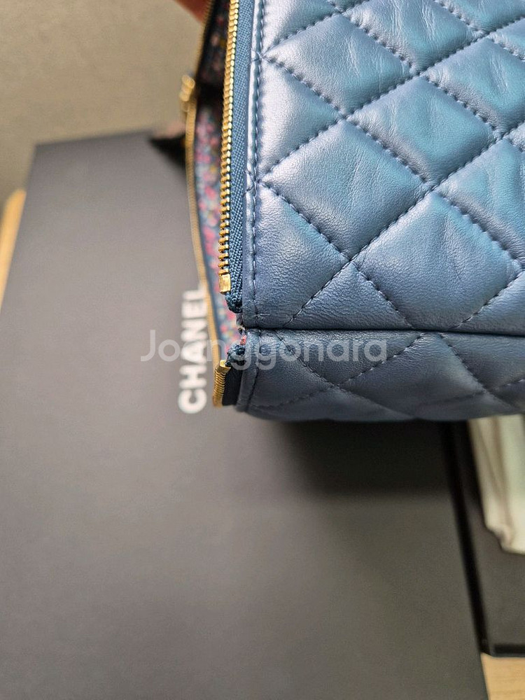 샤넬 램스킨 시즌 클러치 라지--4