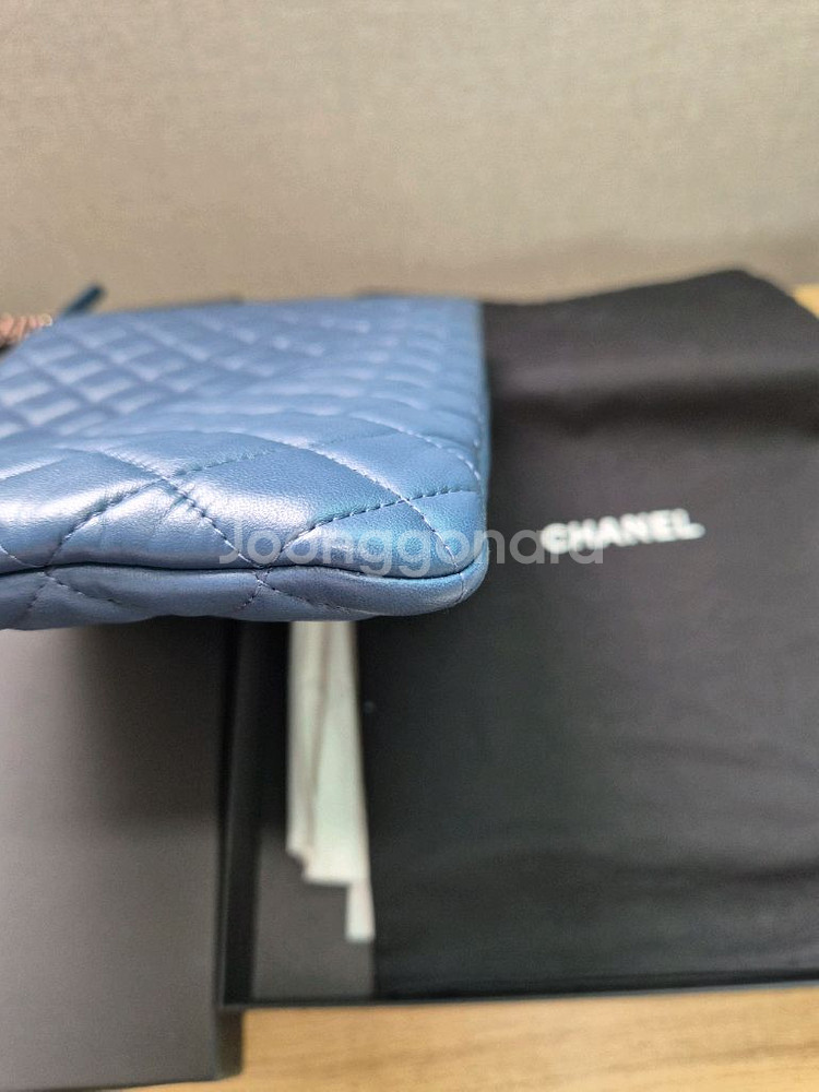 샤넬 램스킨 시즌 클러치 라지--5