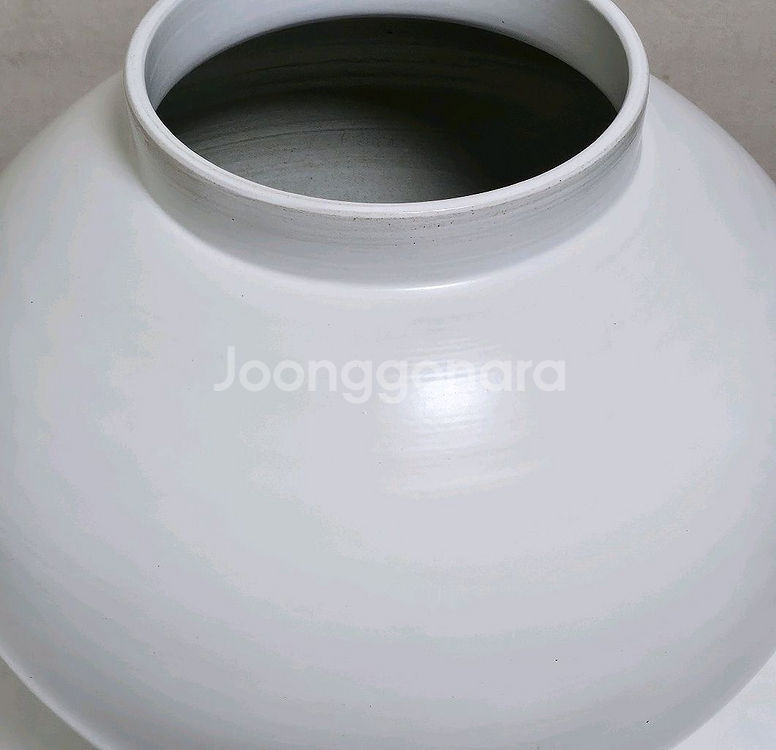 무광 대형 달항아리 1번 /미사용 새상품/돌사진 촬영--2