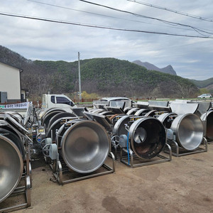 중고회전국솥 가스솥 300인 500인 900인