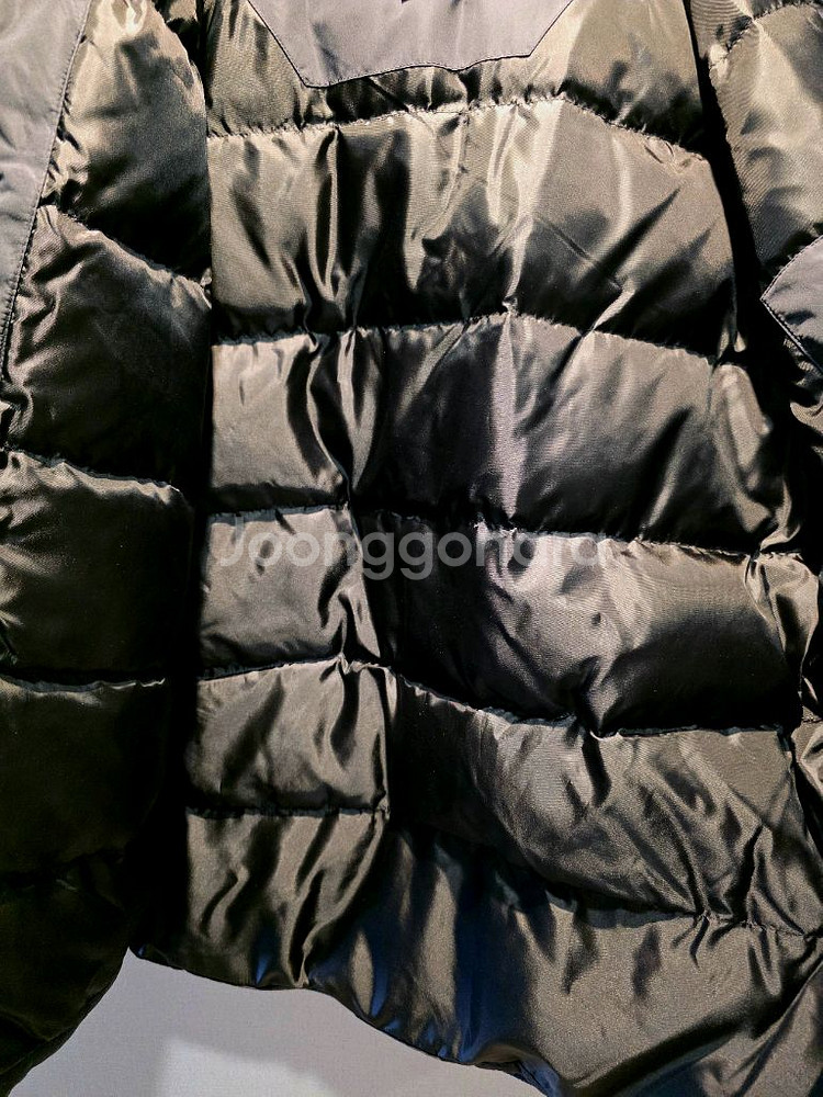 [새상품] 코오롱 골드라벨 덕다운 후드 패딩 블랙컬러--7