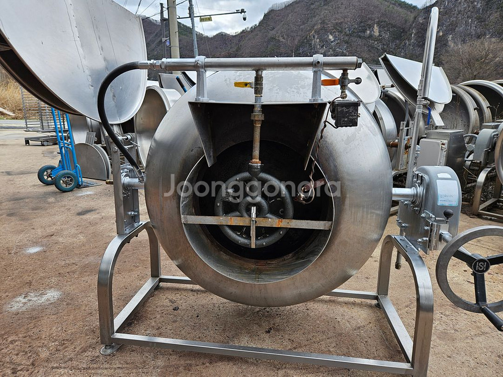 중고회전국솥 가스솥 300인 500인 900인--2