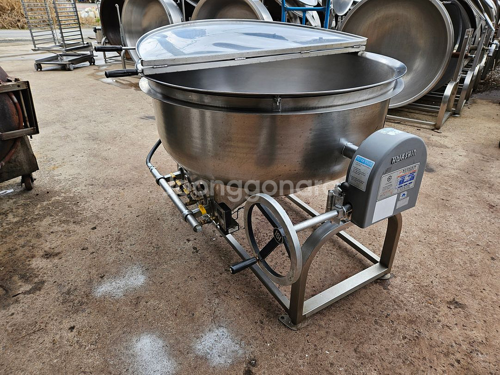 중고회전국솥 가스솥 300인 500인 900인--3