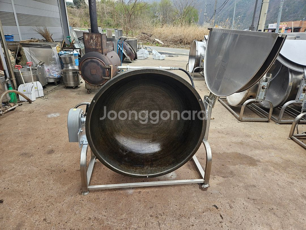 중고회전국솥 가스솥 300인 500인 900인--1