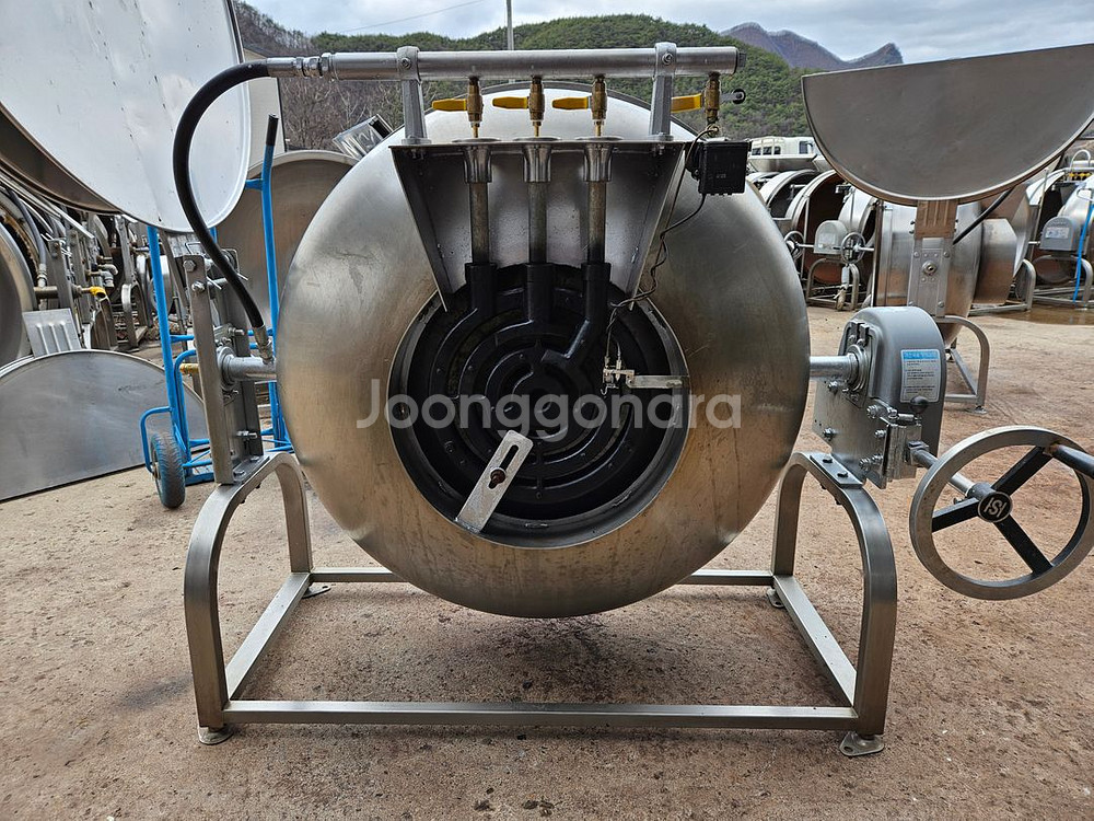 중고회전국솥 가스솥 300인 500인 900인--4