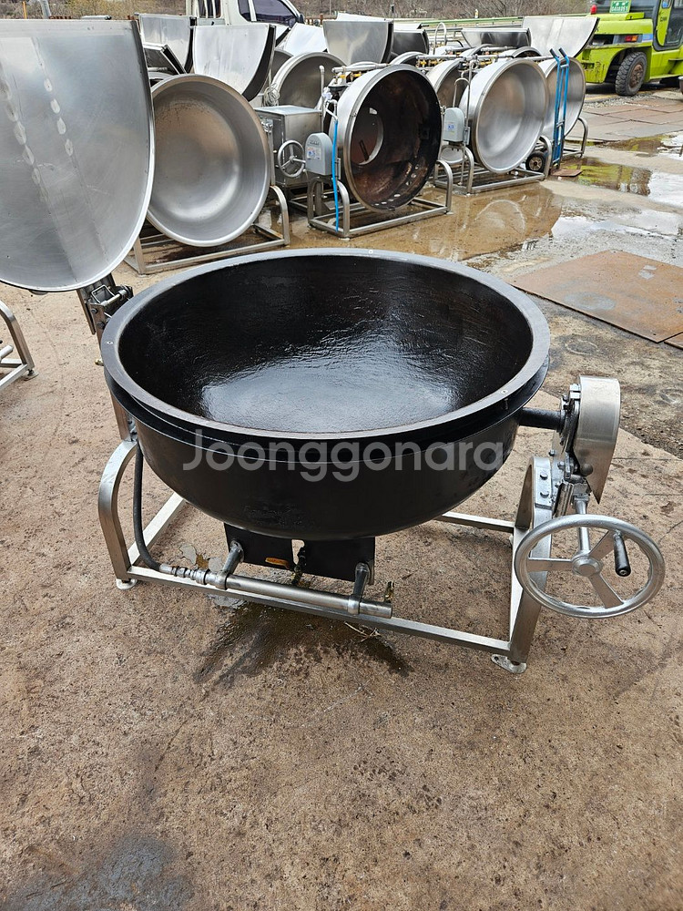 중고회전국솥 가스솥 300인 500인 900인--6