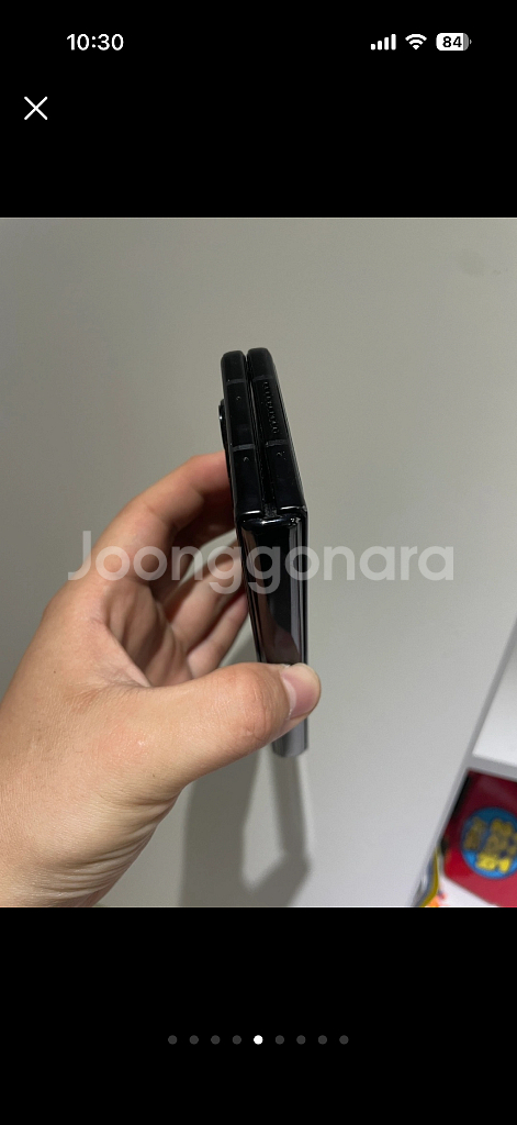 갤럭시 폴드3 블랙 256기가 내부액정 좌측만사용가능--3
