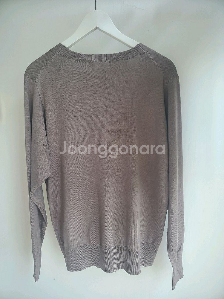 새상품) 여성 코코아 브라운 긴팔 포켓 봄 가디건 L--1