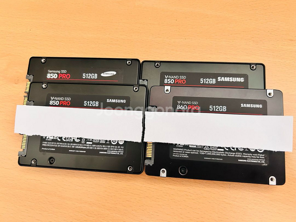 [삼성] 850 PRO 3개, 860 PRO 1개--0
