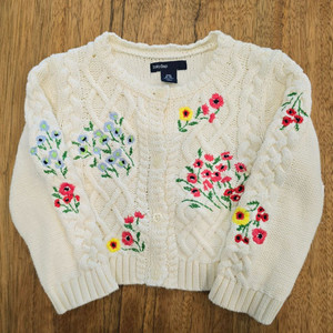 베이비갭 자수 가디건 12M