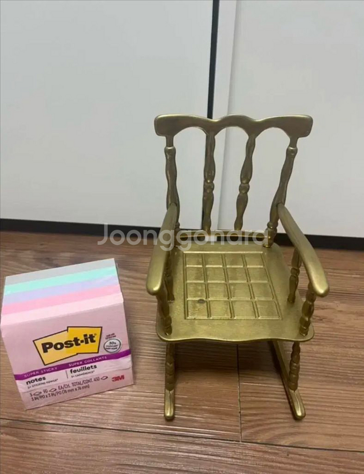 빈티지 브라스 의자 장식/ 황동소품--0