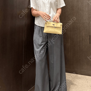 비엘마 핀턱 와이드 팬츠 그레이 66 새상품