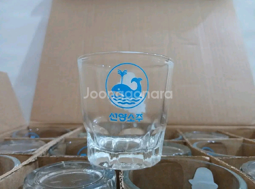 선양소주 짠중앙으로 소주잔 신제품 대표 포토잔--1