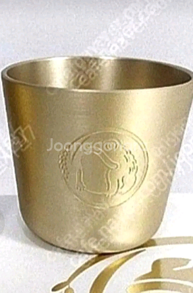 진로 1924 헤리티지 황동잔 2p 1세트 기프트세트--1