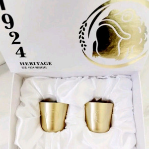 진로 1924 헤리티지 황동잔 2p 1세트 기프트세트