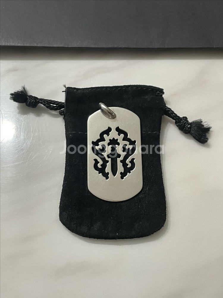 크롬하츠 플레어 대거 도그택 라지 영수증O--2