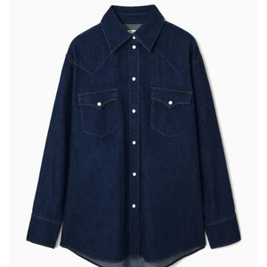 COS 코스 오버사이즈 웨스턴 데님 셔츠 38