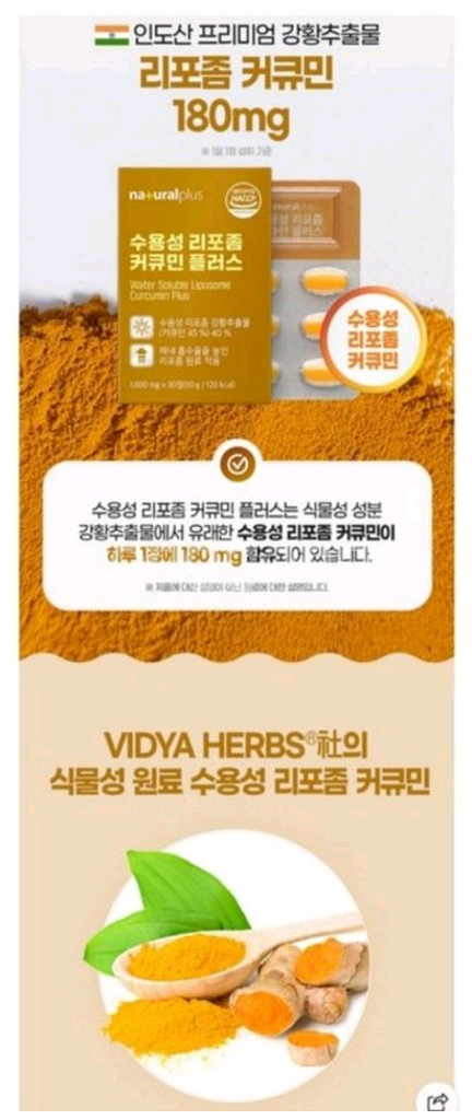 수용성리포좀 커큐민정--6
