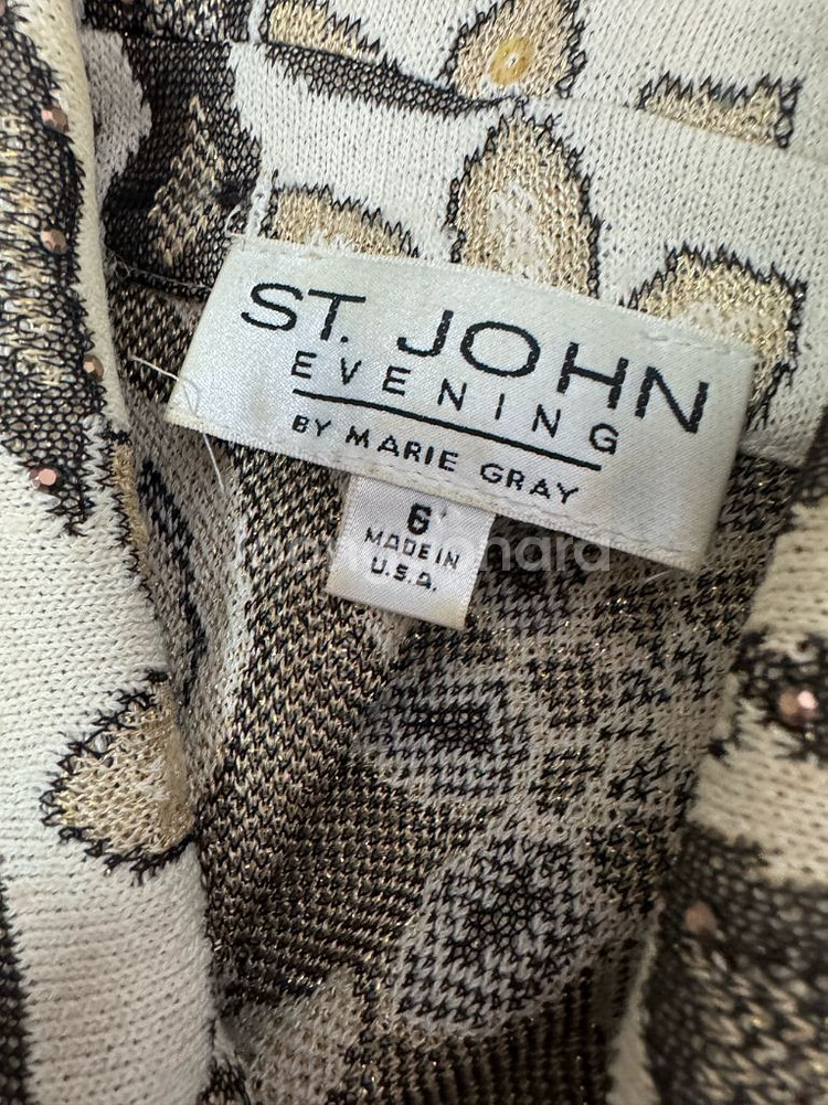여성 정품 세인트존 ST JOHN 하객룩 금장 셋압--2