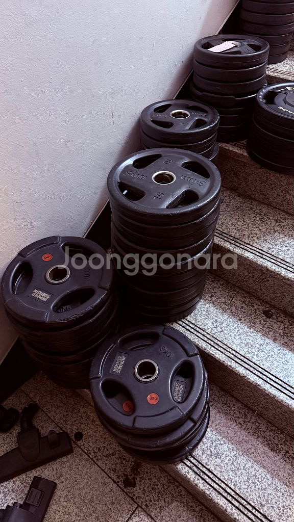 헬스장 정리! 중고 플레이트 일괄kg당 1,500원--1