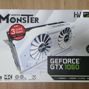GTX1060 6GB 화이트 풀박스 이엠텍 그래픽카드