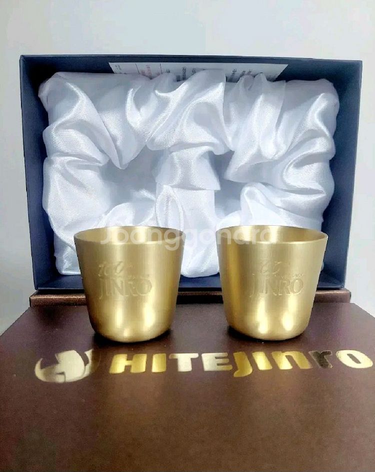 진로 100주년 기념 황동잔 소주잔 100th ANNI--0