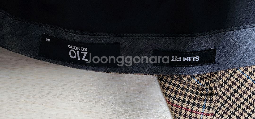 지오송지오 체크바지--2