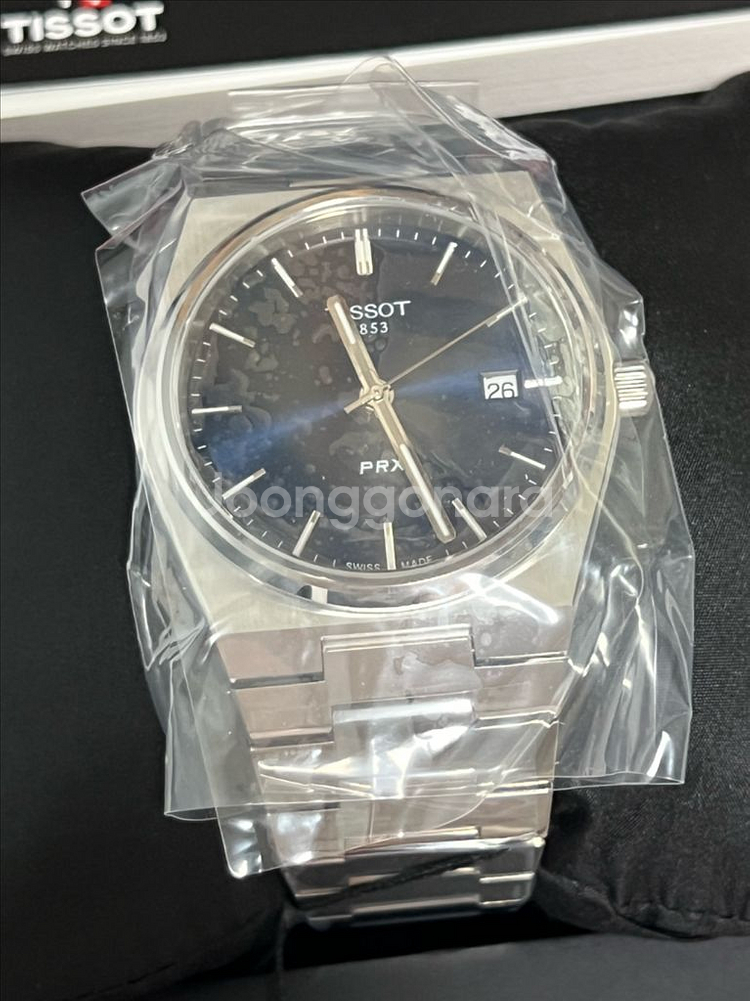 티쏘 PRX 40mm 쿼츠 스틸 블루 T13741011--1