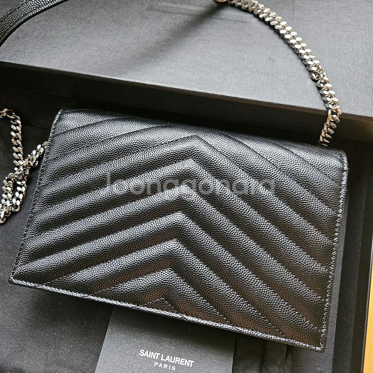 생로랑 엔벨로프 WOC 체인 크로스백--4