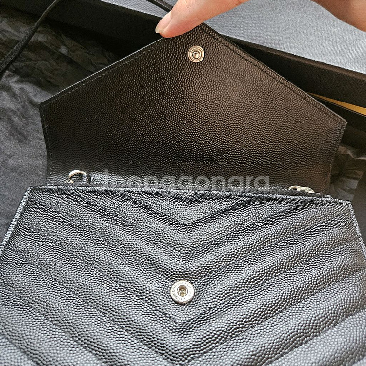 생로랑 엔벨로프 WOC 체인 크로스백--6