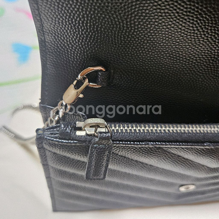 생로랑 엔벨로프 WOC 체인 크로스백--7