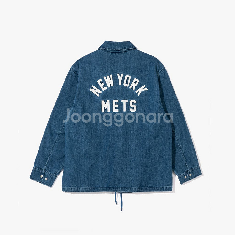 [Free]뉴에라 MLB 뉴욕 메츠 데님 코치 자켓--2