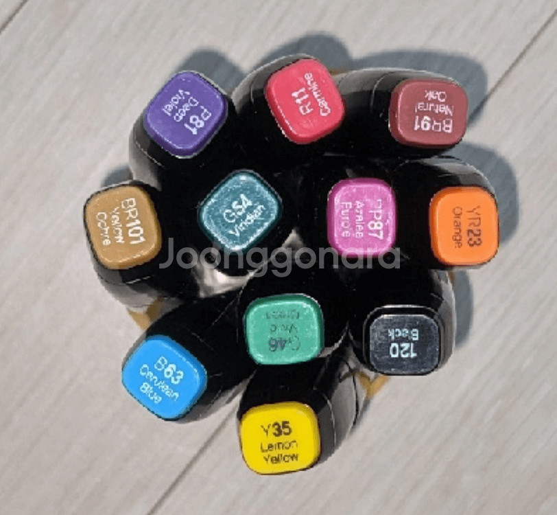 신한 터치 트윈 마카 12색 세트--0